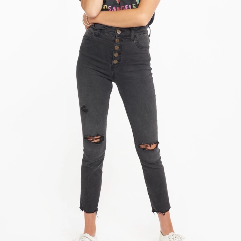 Show me your mumu | soho button up skinnies jeans